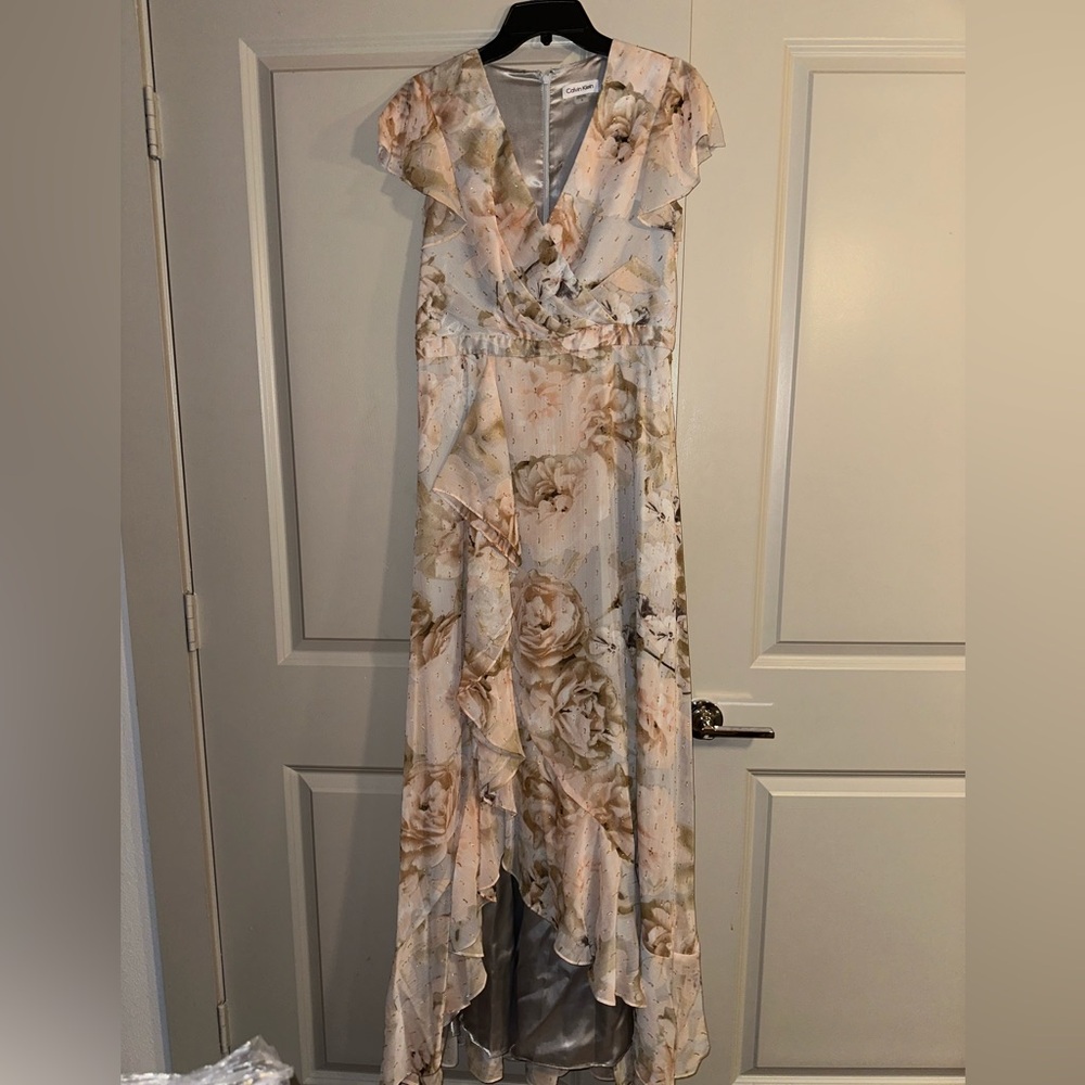CALVIN KLEIN WOMENS BALL GOWN DRESS